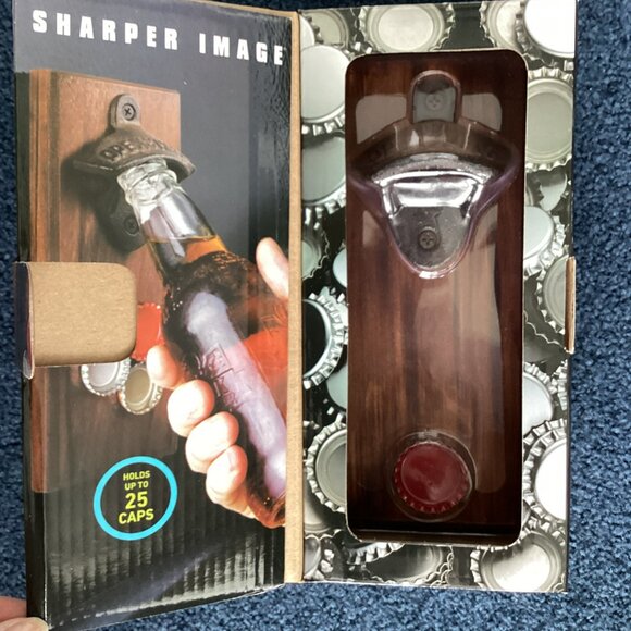 Sharper Image Cap Catching Magnetic Bottle Opener - Picture 2 of 7